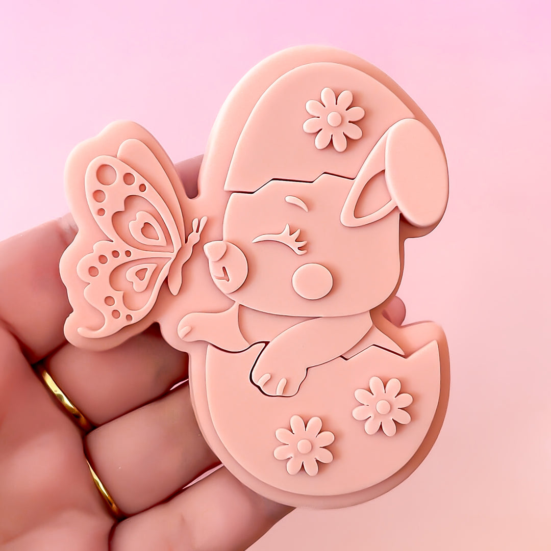 Bunny Girl In Easter Egg