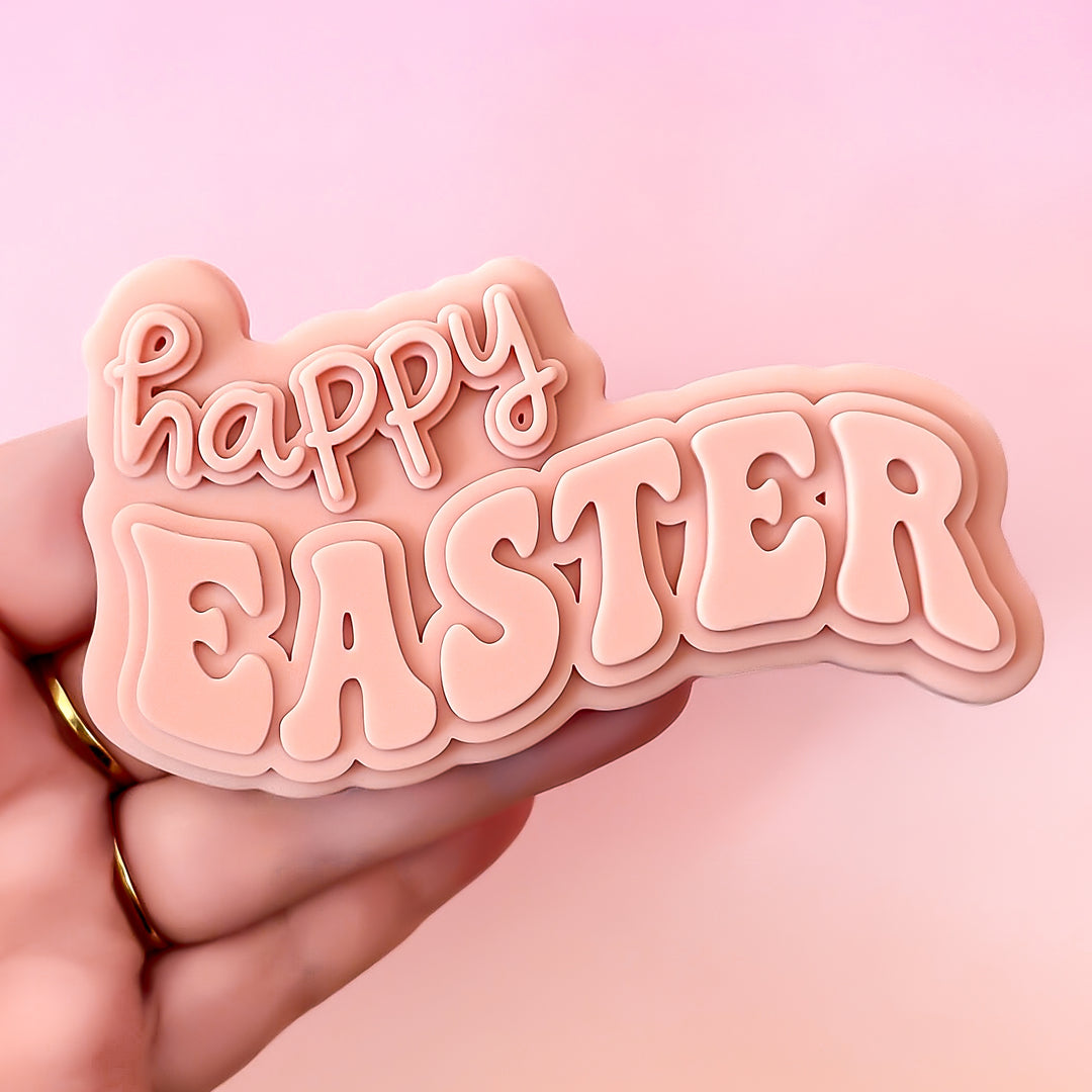 Wavy Retro Happy Easter
