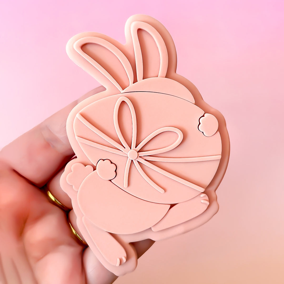 Bunny Holding Easter Egg