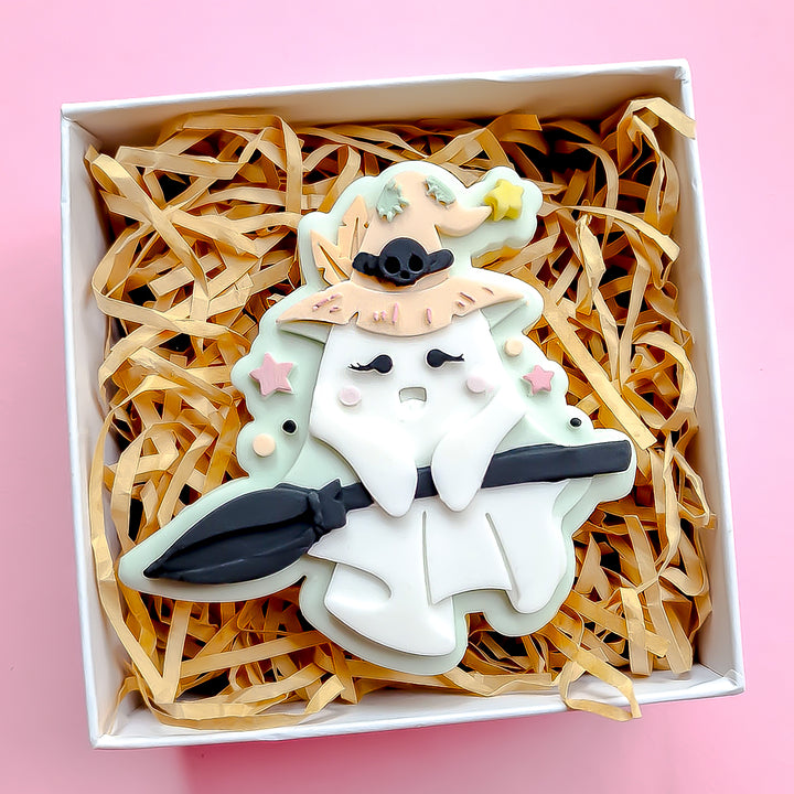 Boo Ghost With Broom