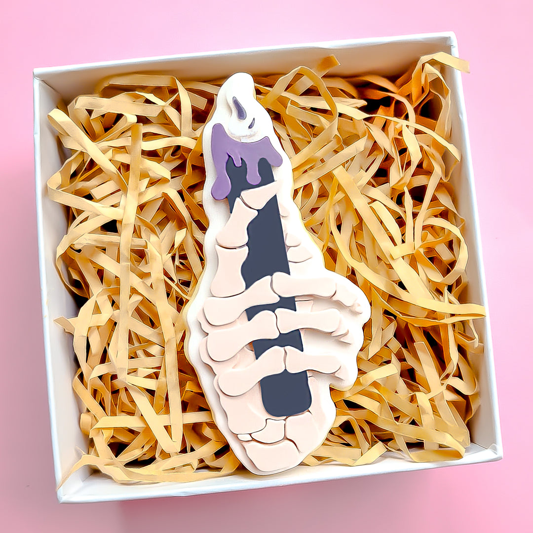 Skeleton Hand With Candle