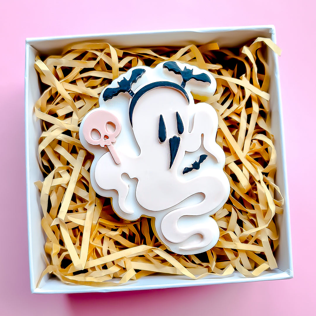 Ghost With Batty Headband