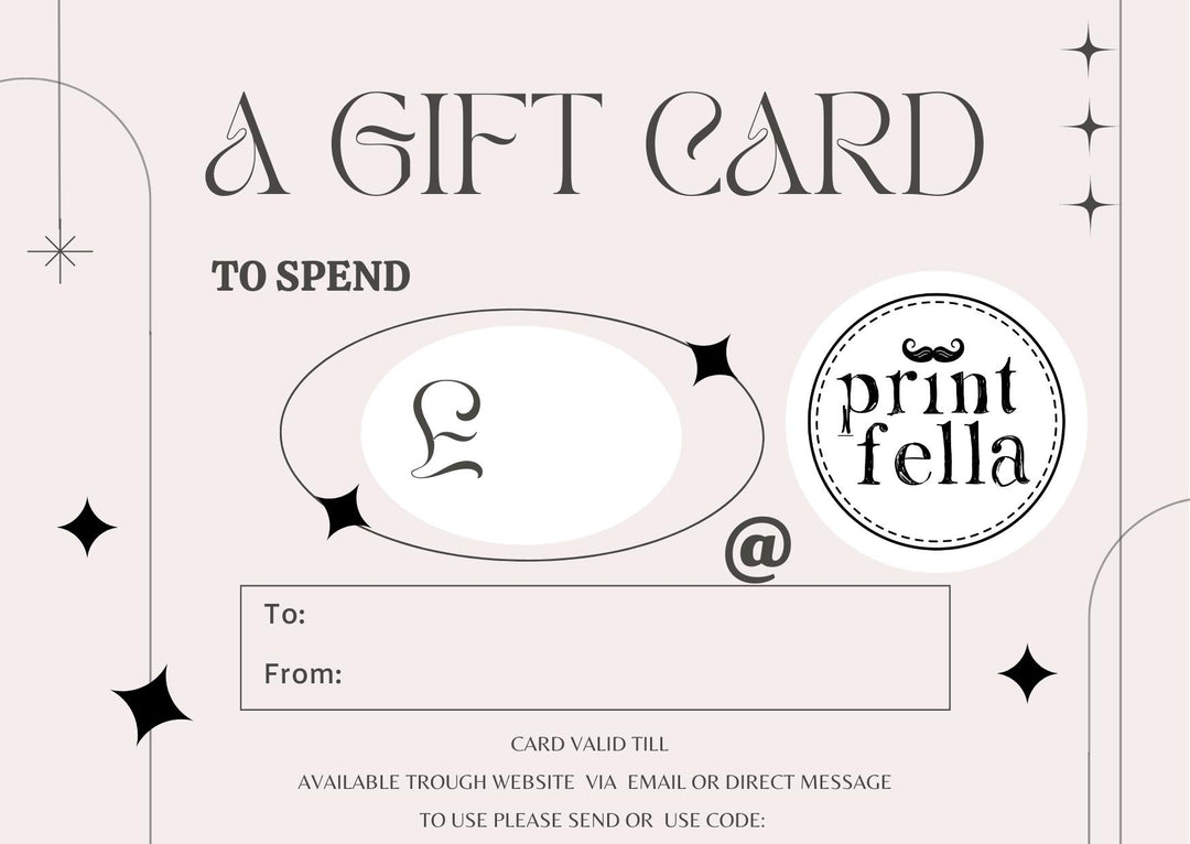 Print Fella Gift Voucher