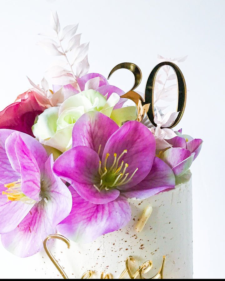 Name & Age Cake Topper Set SIGNATURE STYLE