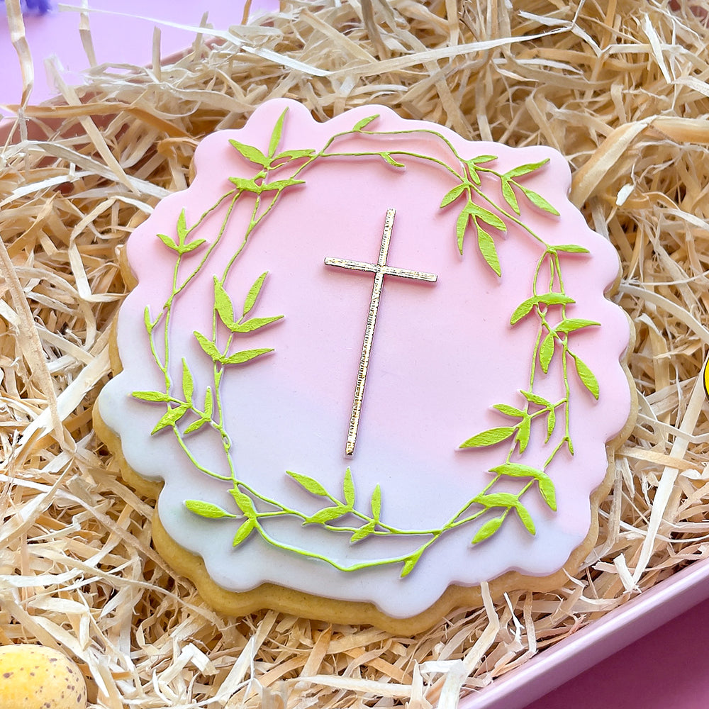 Cross With Floral Frame