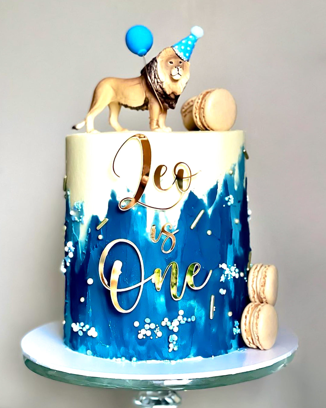Name Is Age Wording Cake Charm SCRIPT STYLE