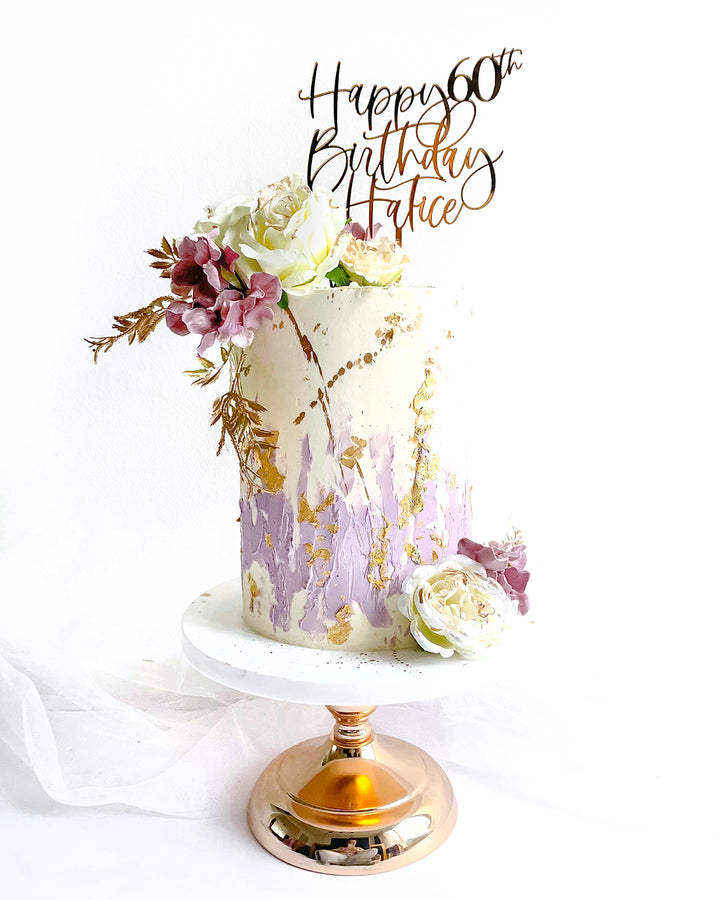 Happy Birthday Name & Age Cake Topper EXACT FONT