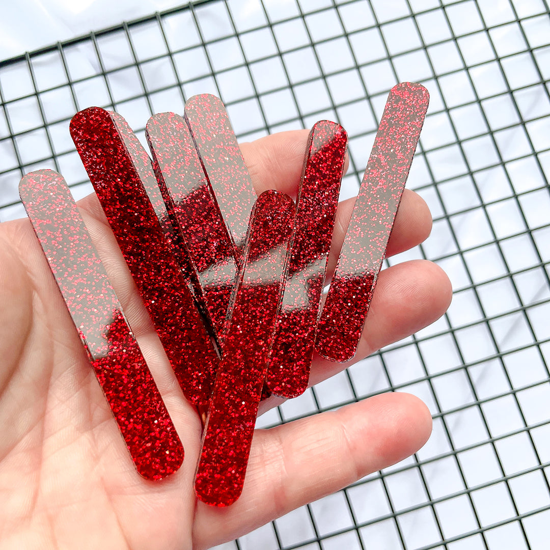 Glitter RED Cakesicle Sticks