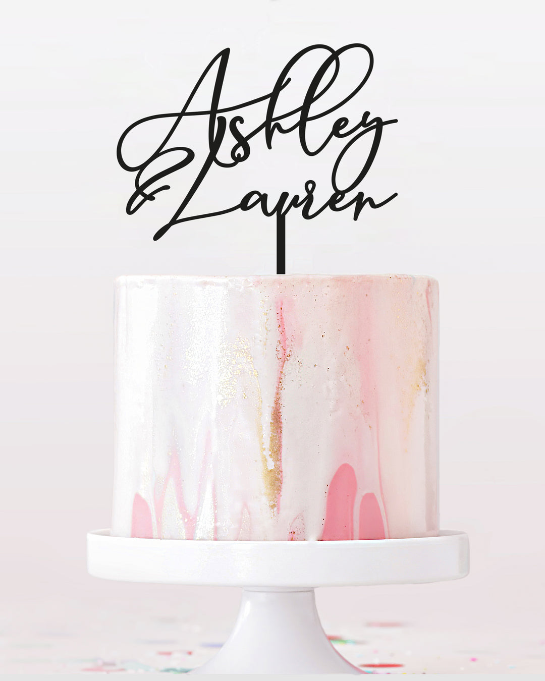 Couple Names Cake Topper EXACT FONT