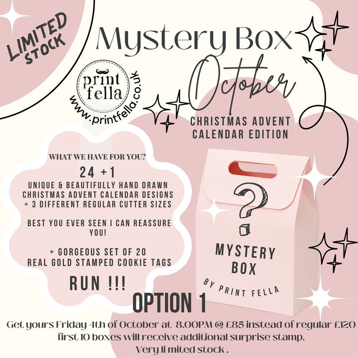 Monthly Mystery Box OCTOBER ADVENT CALENDAR EDITION OPTION 1