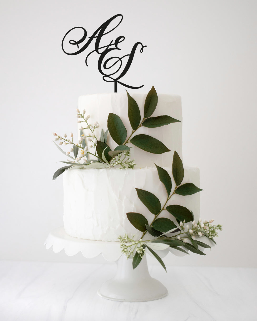 Wedding Initials Cake Topper CLASSY FONT